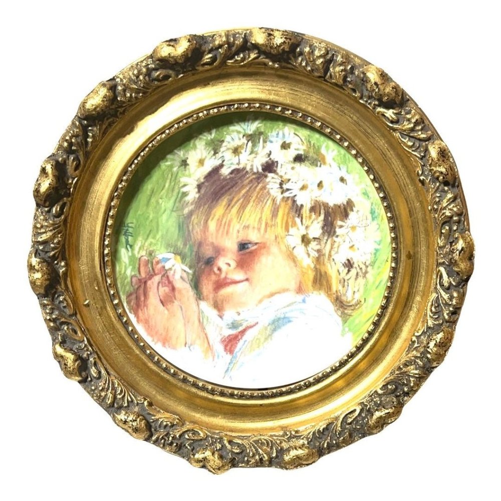 Framed Collector Plate by Frances Hook - Daisy Dreamer - Picture 2 of 12